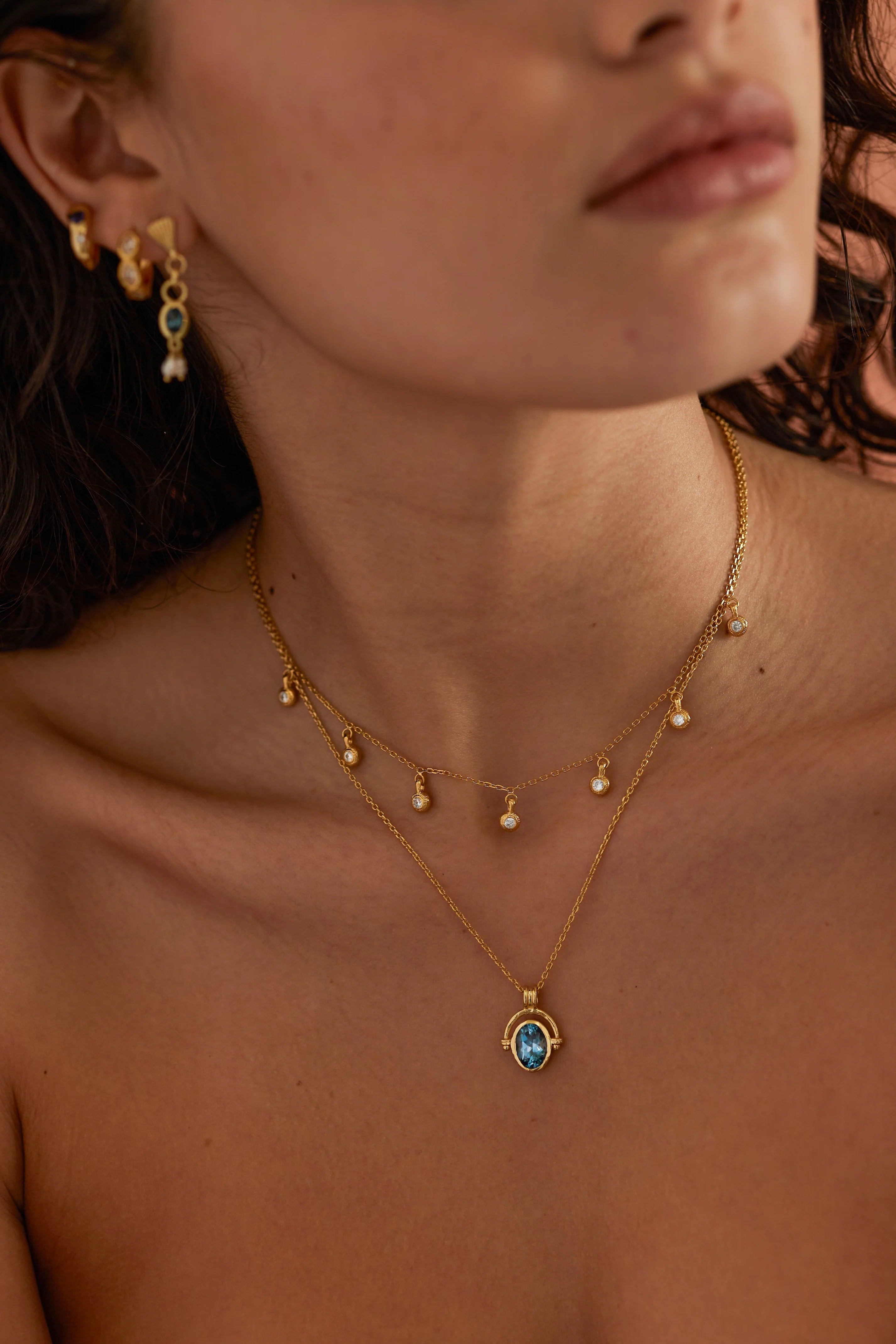 Mira Topez Gold Necklace by Toni May