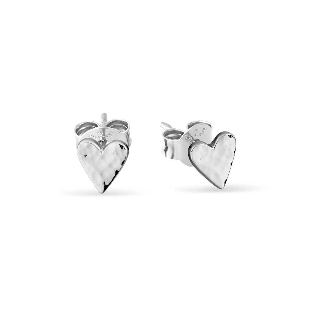 Aphrodite Heart Studs (Gold or Silver)