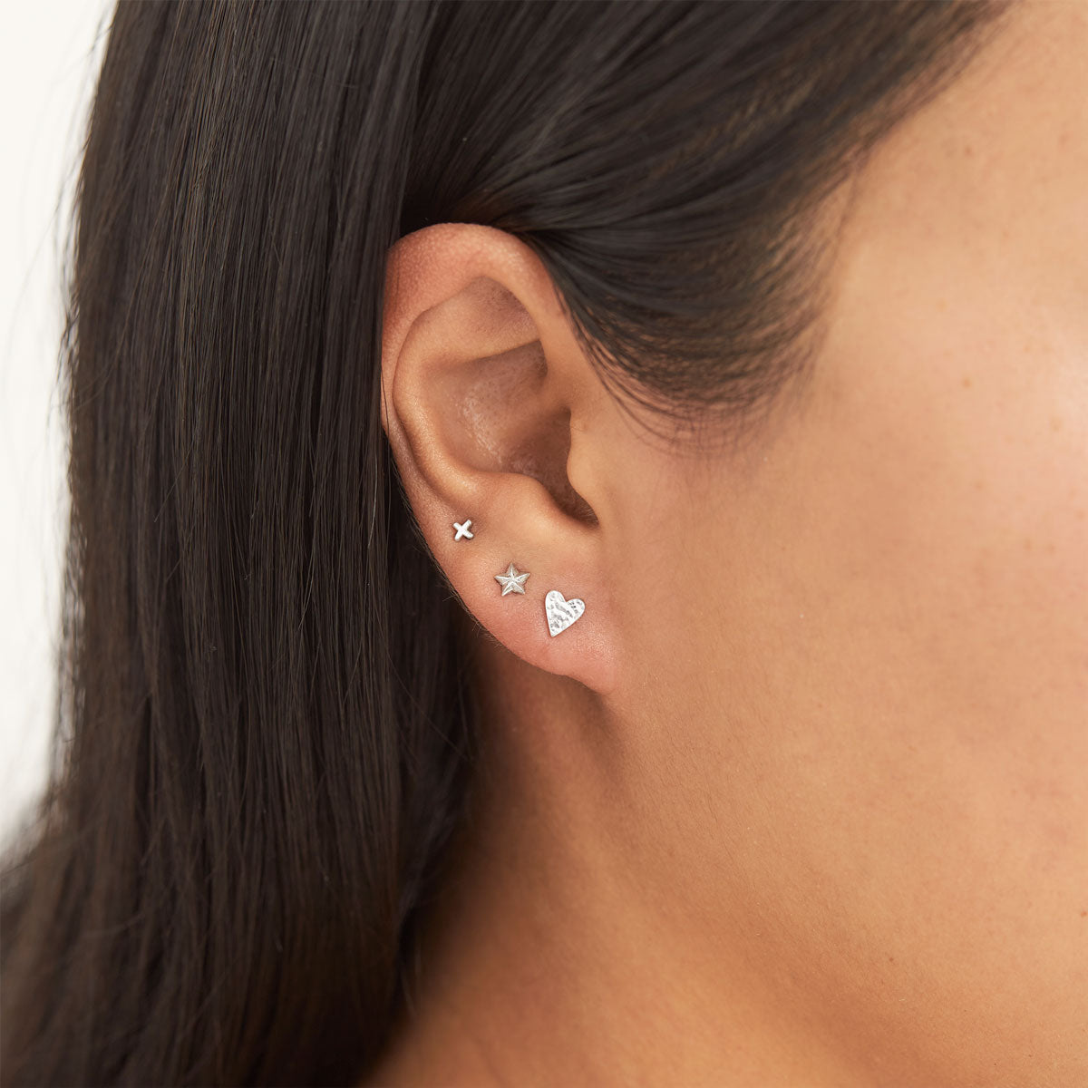 Aphrodite Heart Studs (Gold or Silver)