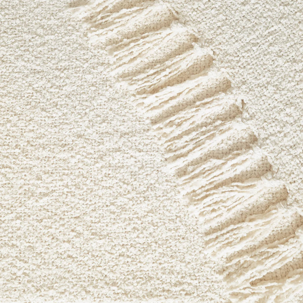 The 'Jade' Throw - Cream