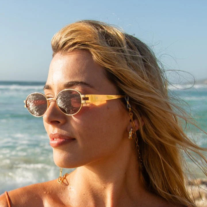 Paperclip Sunglasses Chain (Gold) by Sito Eyewear