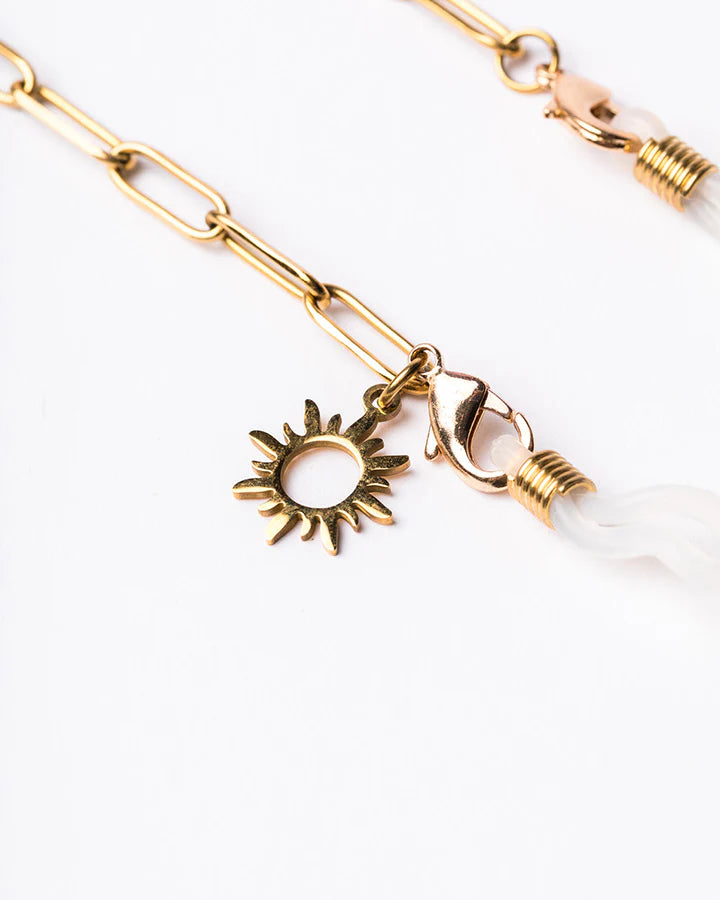Paperclip Sunglasses Chain (Gold) by Sito Eyewear