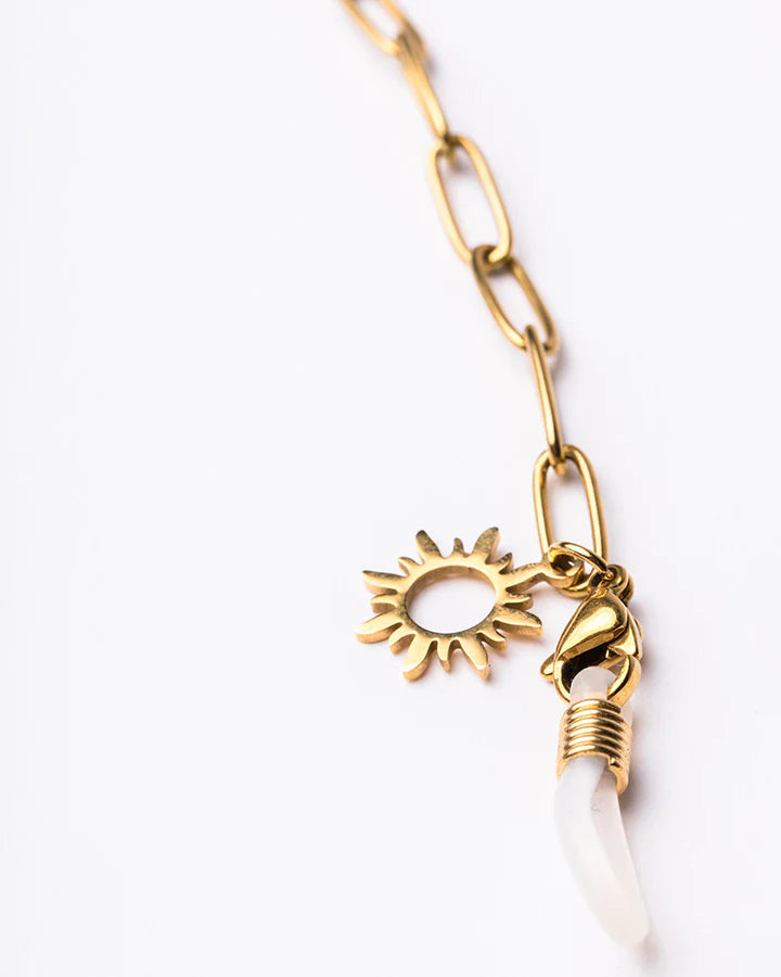 Paperclip Sunglasses Chain (Gold) by Sito Eyewear