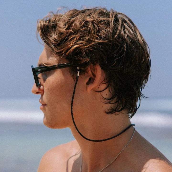 Braided Leather Sunglasses Chain by Sito Eyewear