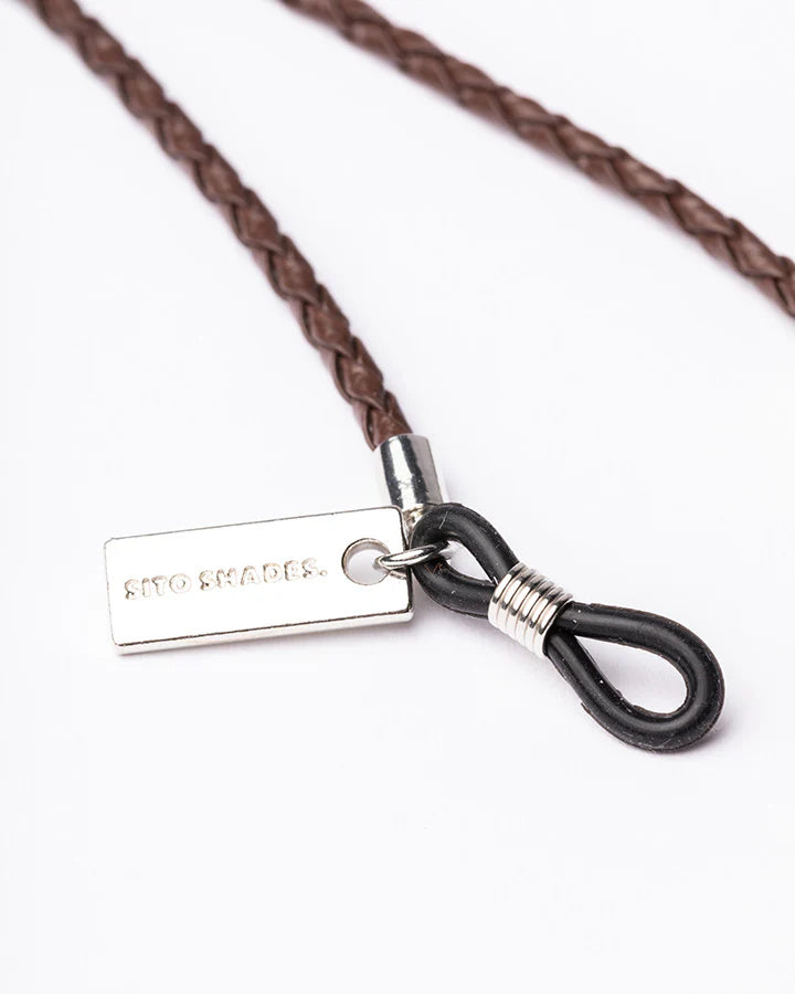 Braided Leather Sunglasses Chain by Sito Eyewear