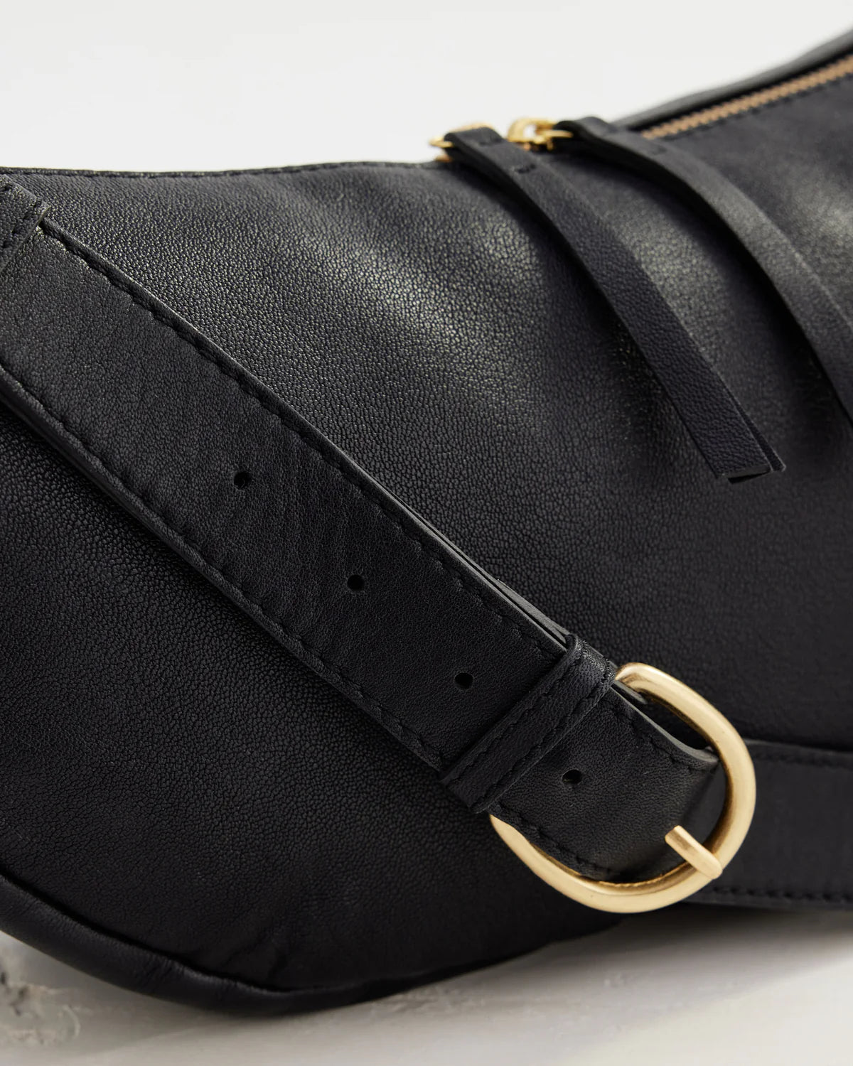 Shasta Leather Sling by Juju & Co - Black