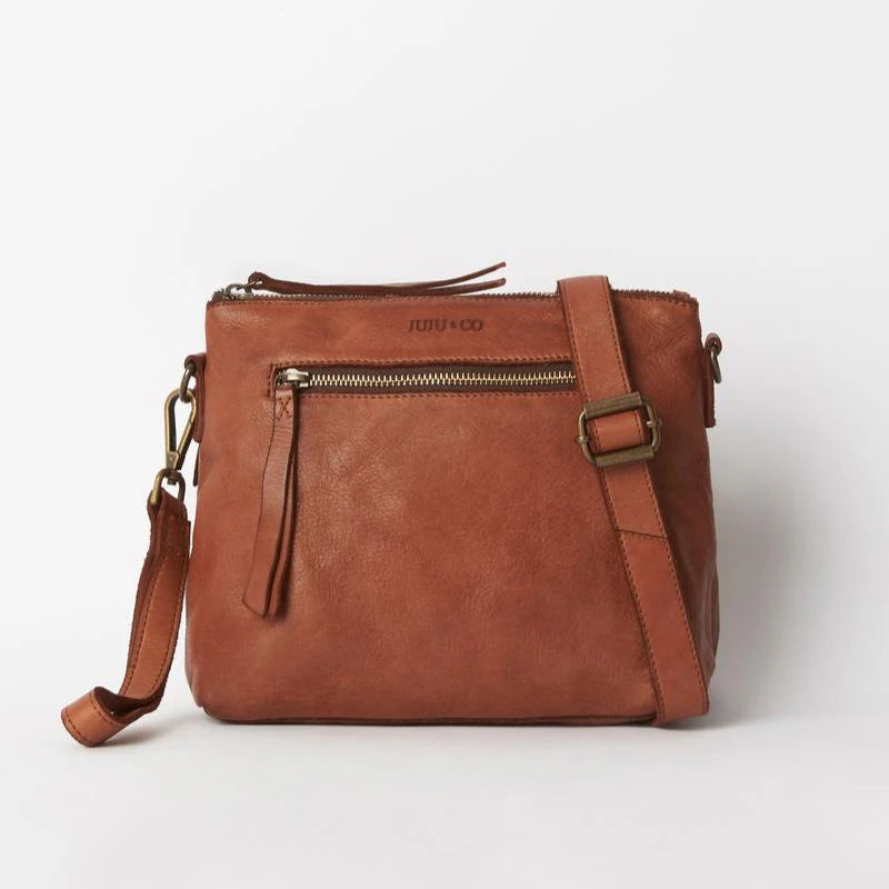 Large Essential Pouch by Juju & Co - Cognac
