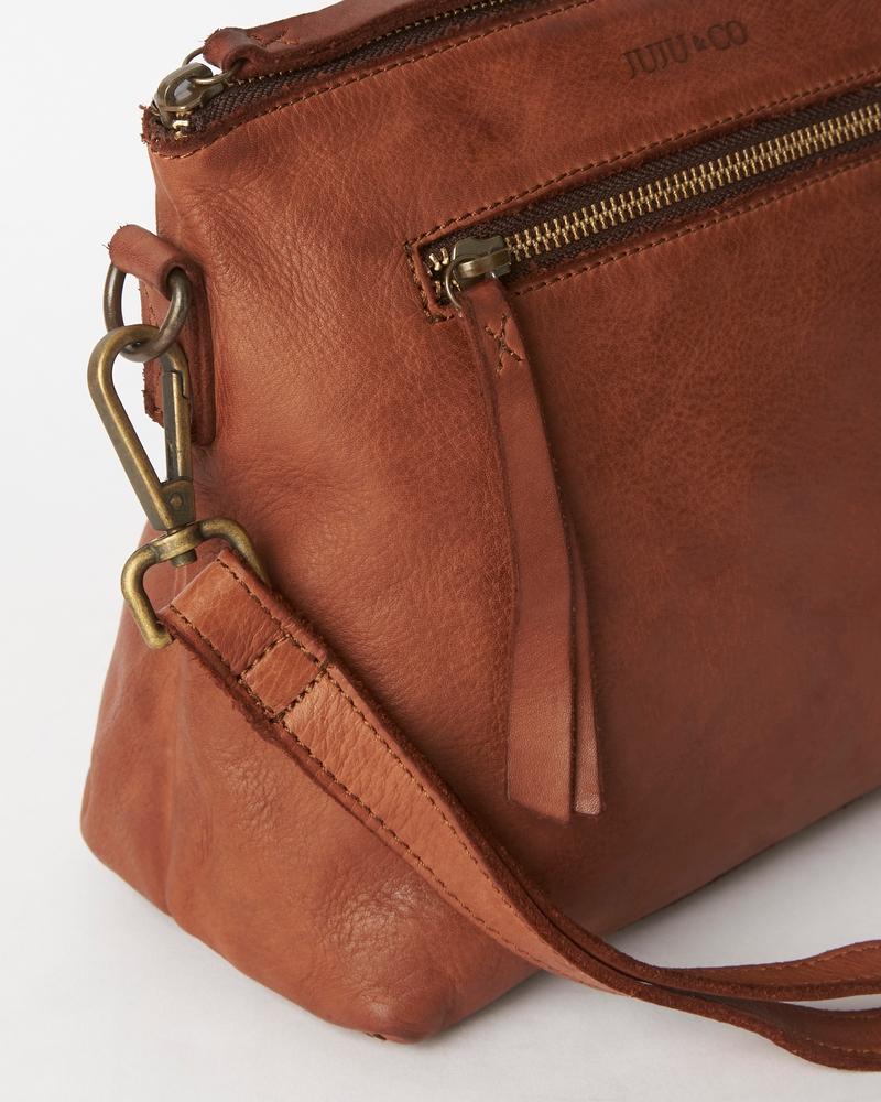 Large Essential Pouch by Juju & Co - Cognac