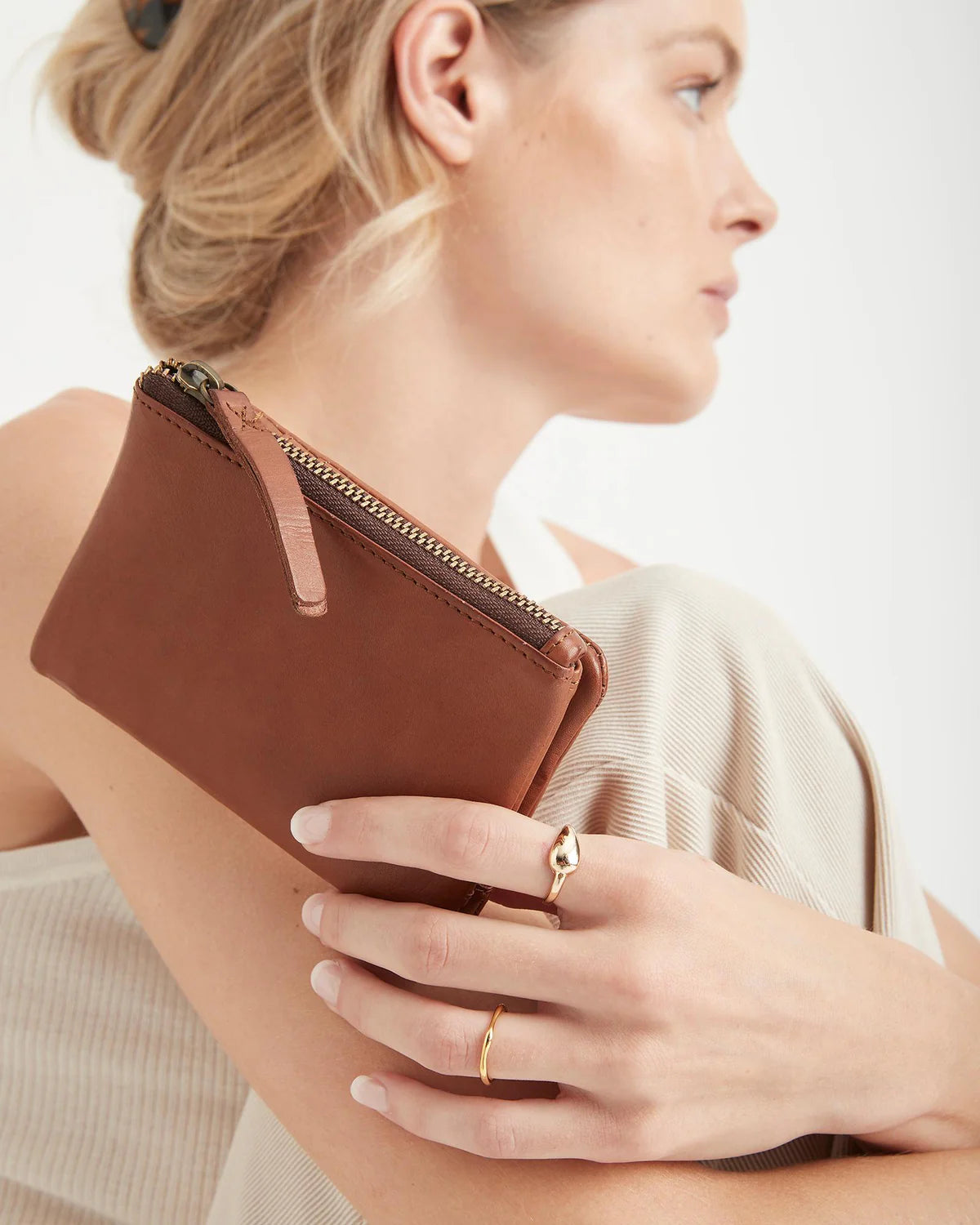 Small Capri Wallet by Juju & Co - Cognac