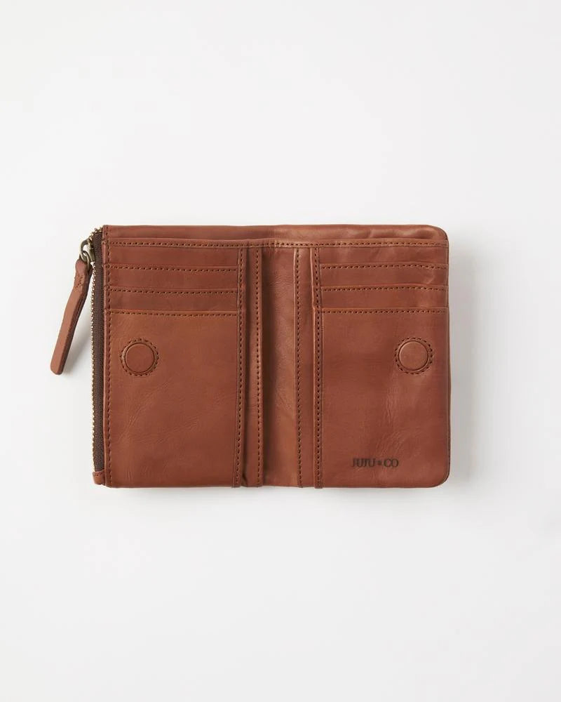 Small Capri Wallet by Juju & Co - Cognac
