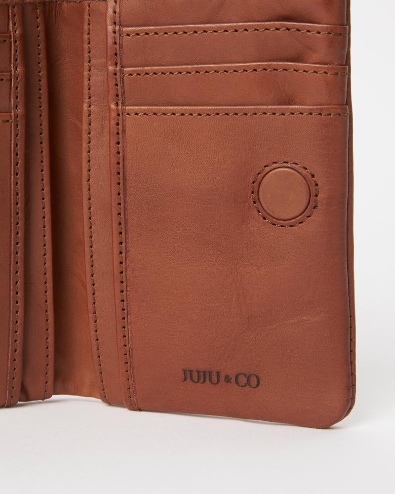 Small Capri Wallet by Juju & Co - Cognac