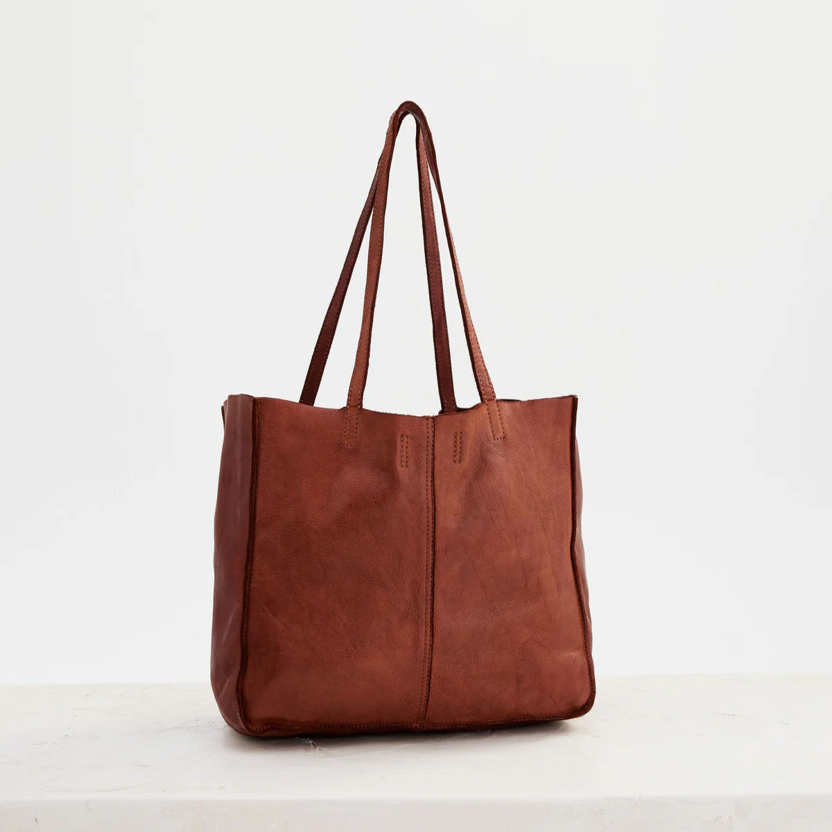 Baby Unlined Tote by Juju & Co - Cognac