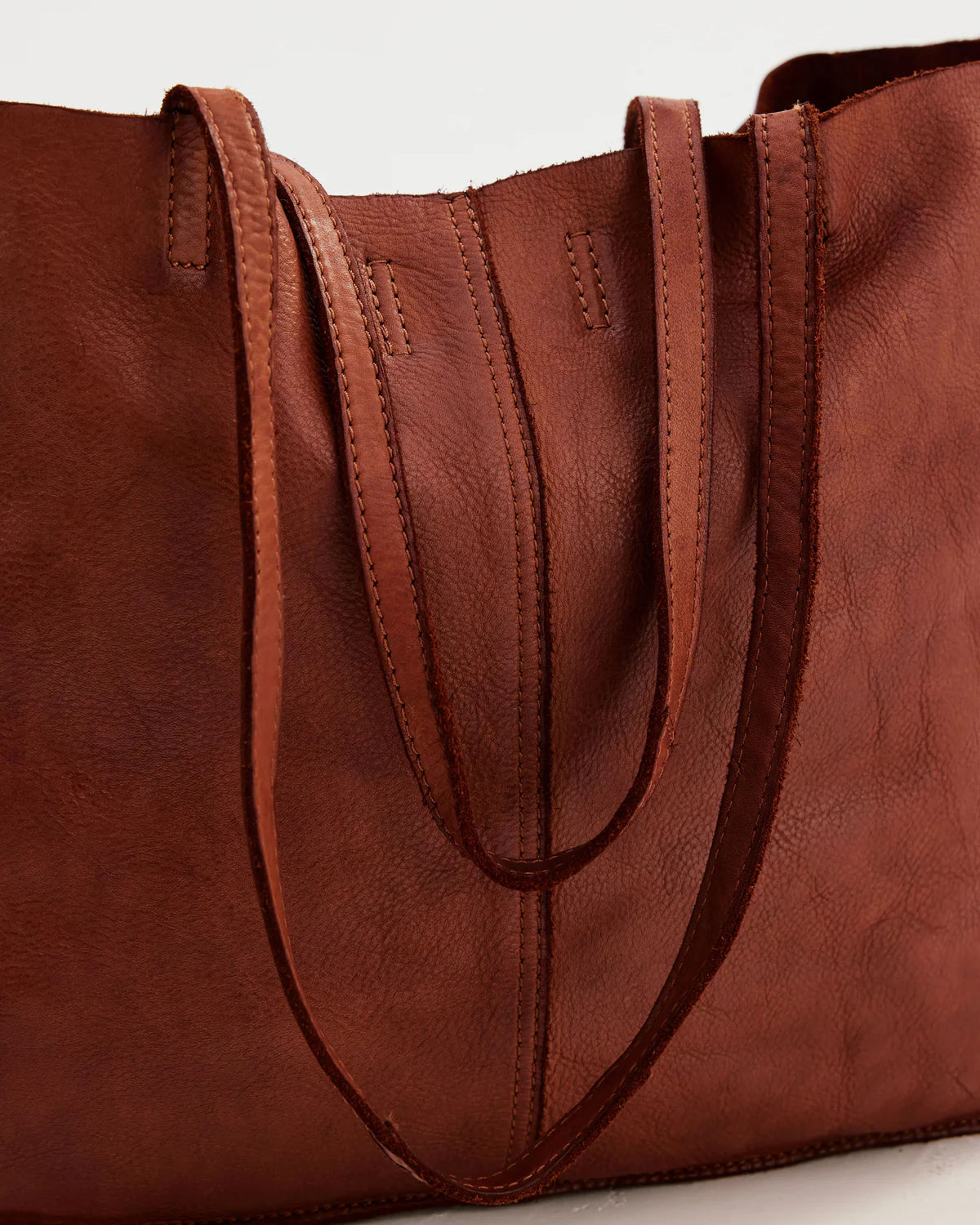 Baby Unlined Tote by Juju & Co - Cognac