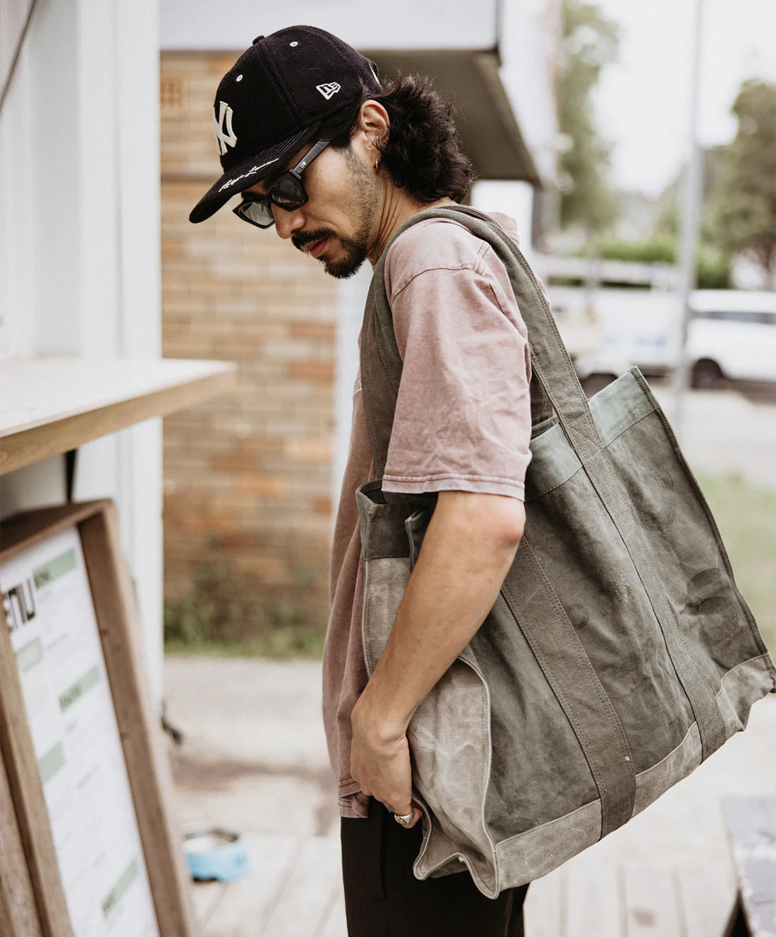 Pony Rider - Land of Mates Upcycled Tote | Khaki