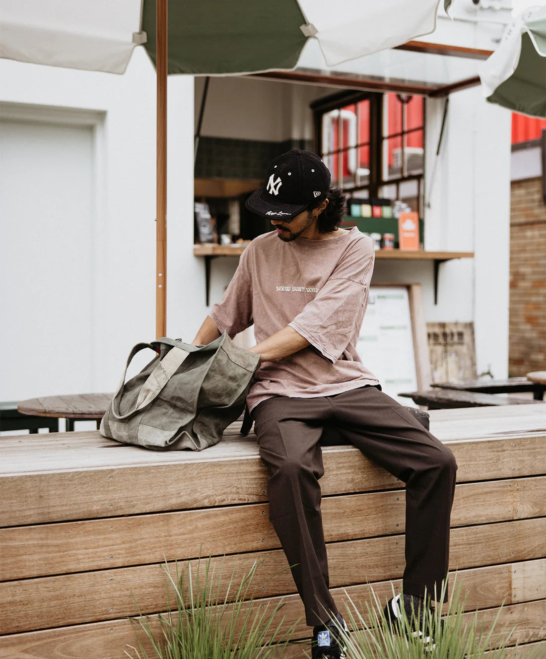 Pony Rider - Land of Mates Upcycled Tote | Khaki