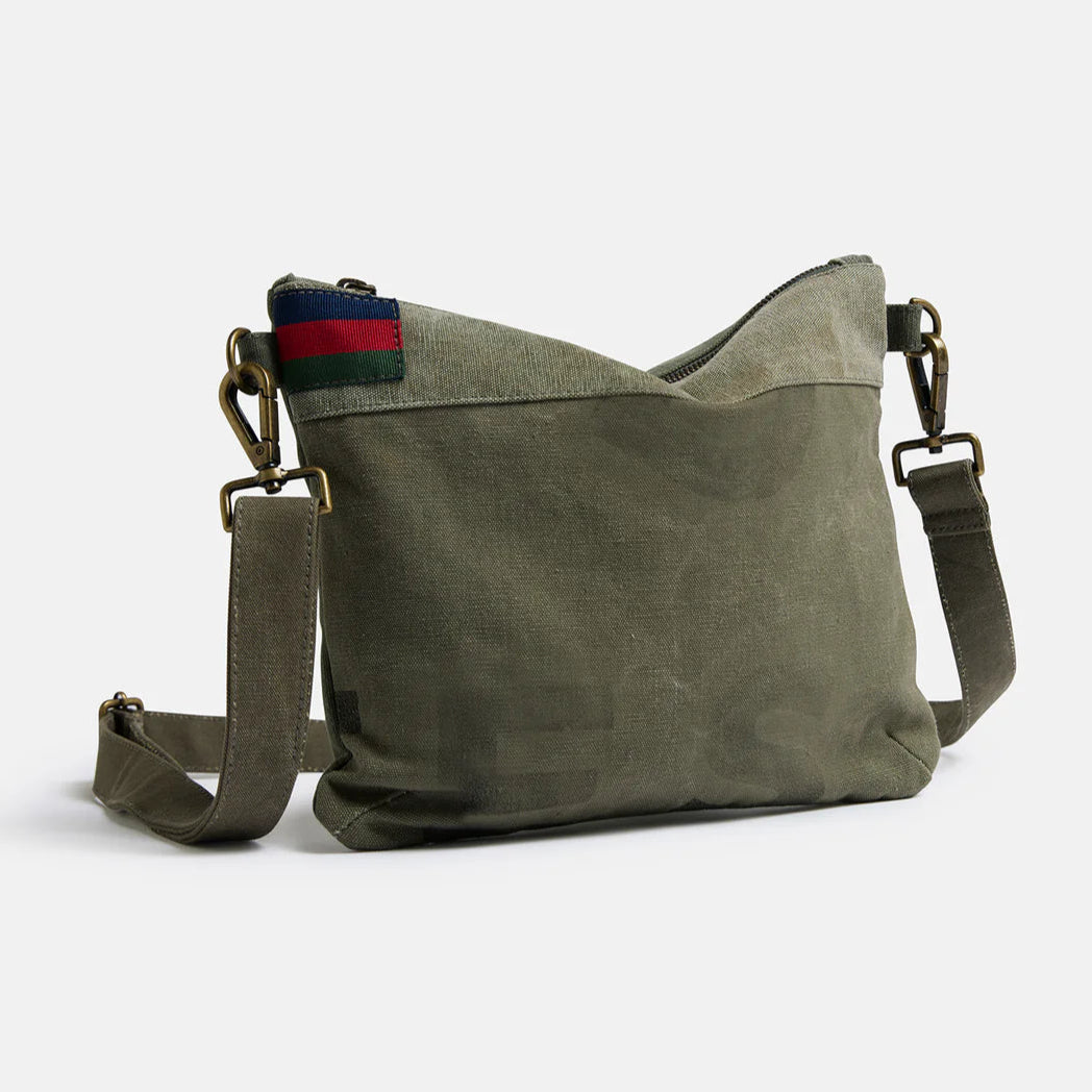 Pony Rider - Land of Mates Upcycled Clutch - Khaki