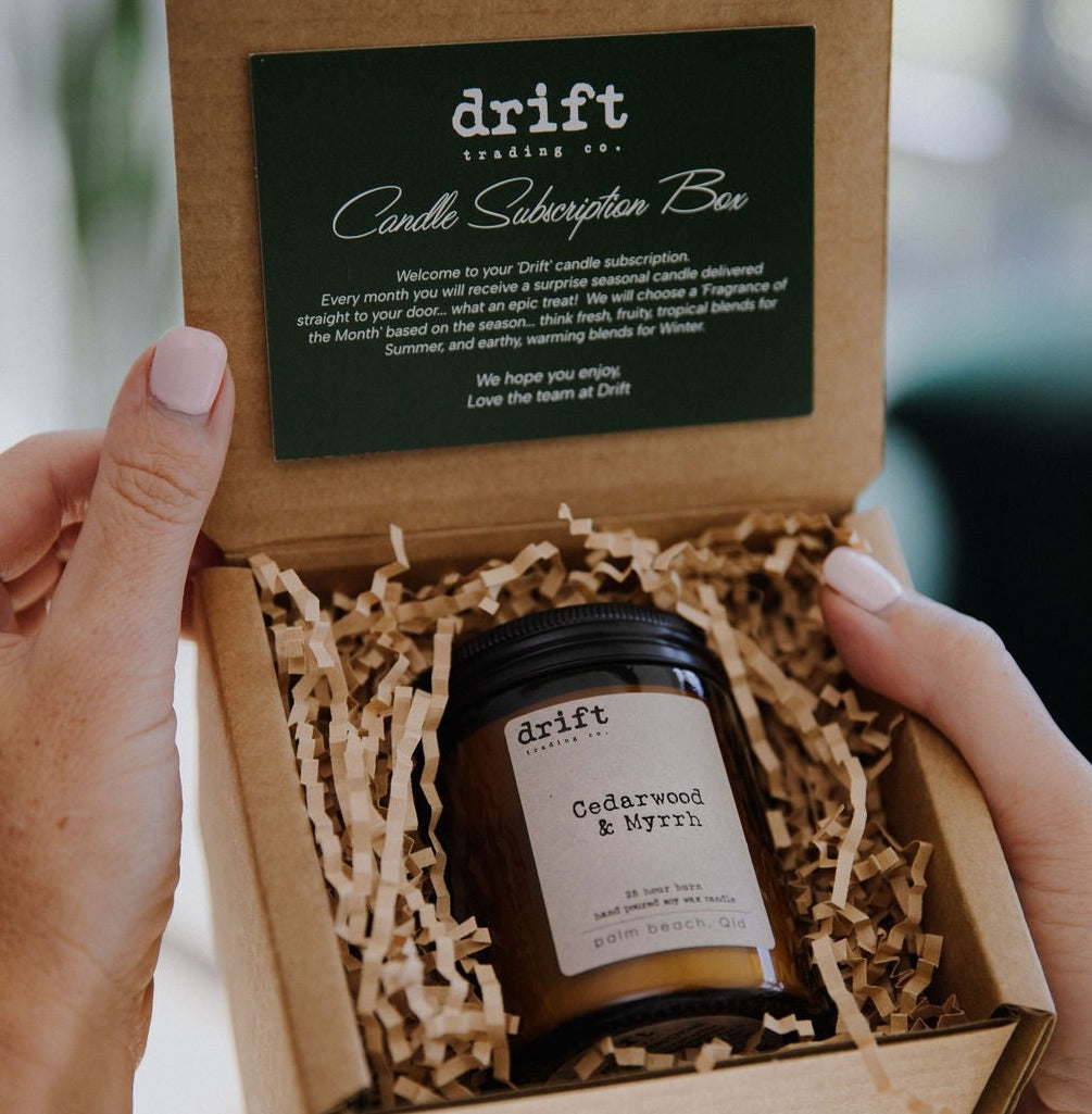 CANDLE SUBSCRIPTION - Monthly for 3, 6 or 12 months