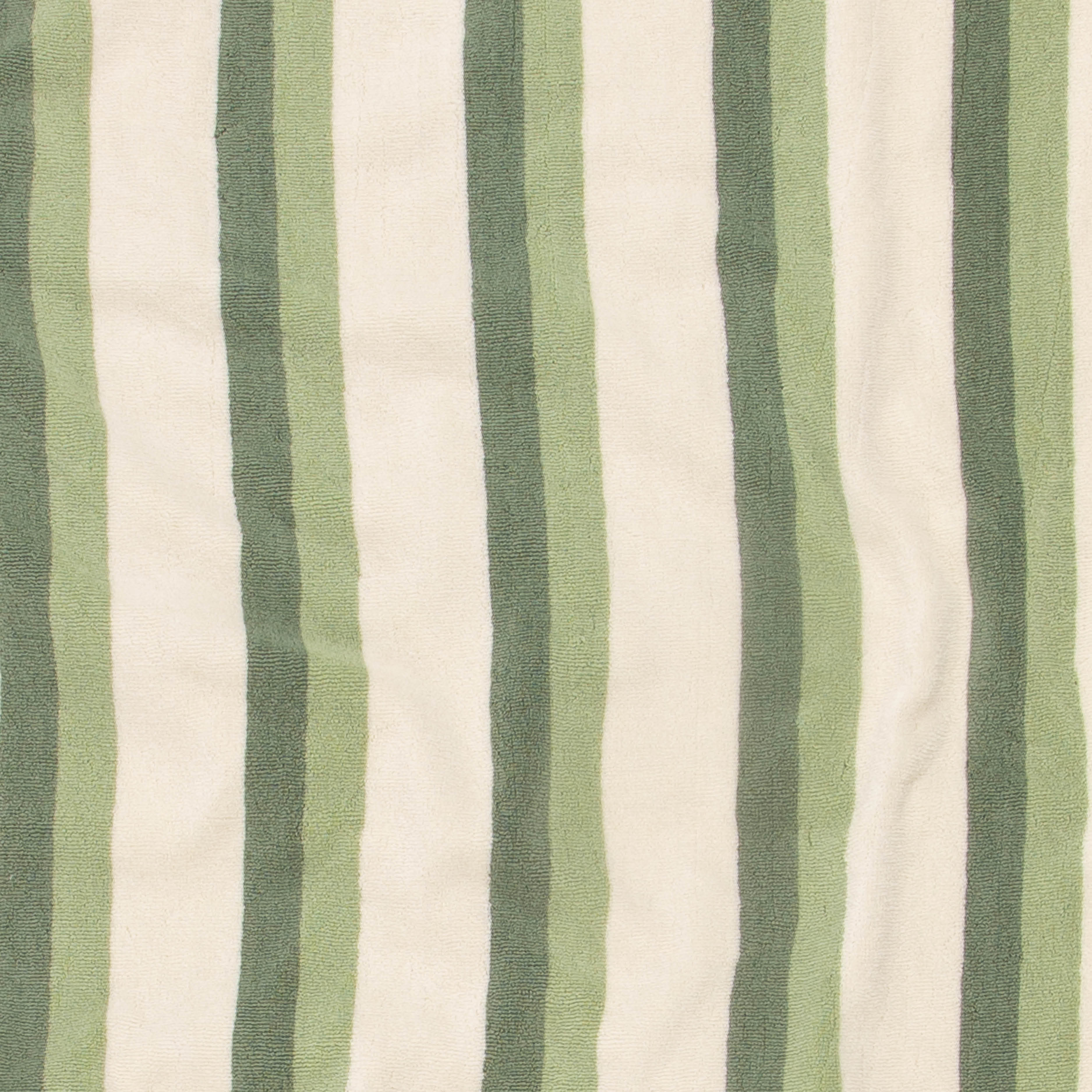 'Shallows/ French Terry Beach Towel - Sage