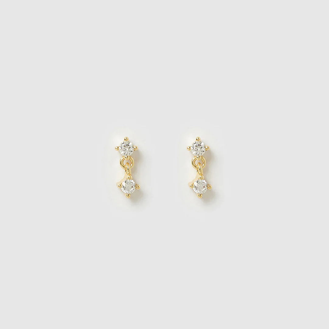 Liat Gold Stud Earrings by Arms of Eve