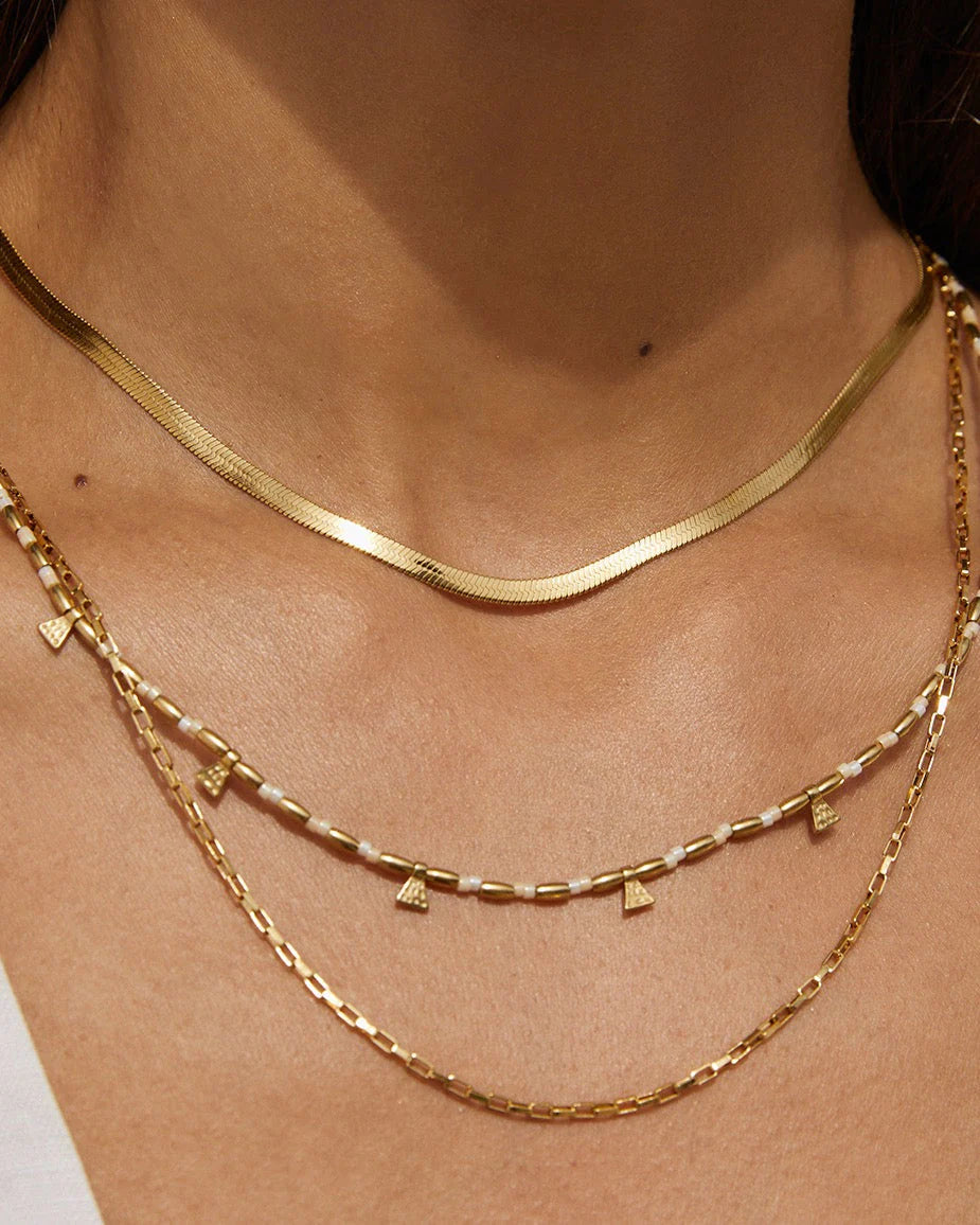 Natalia Gold Necklace (Vanilla) by Arms of Eve