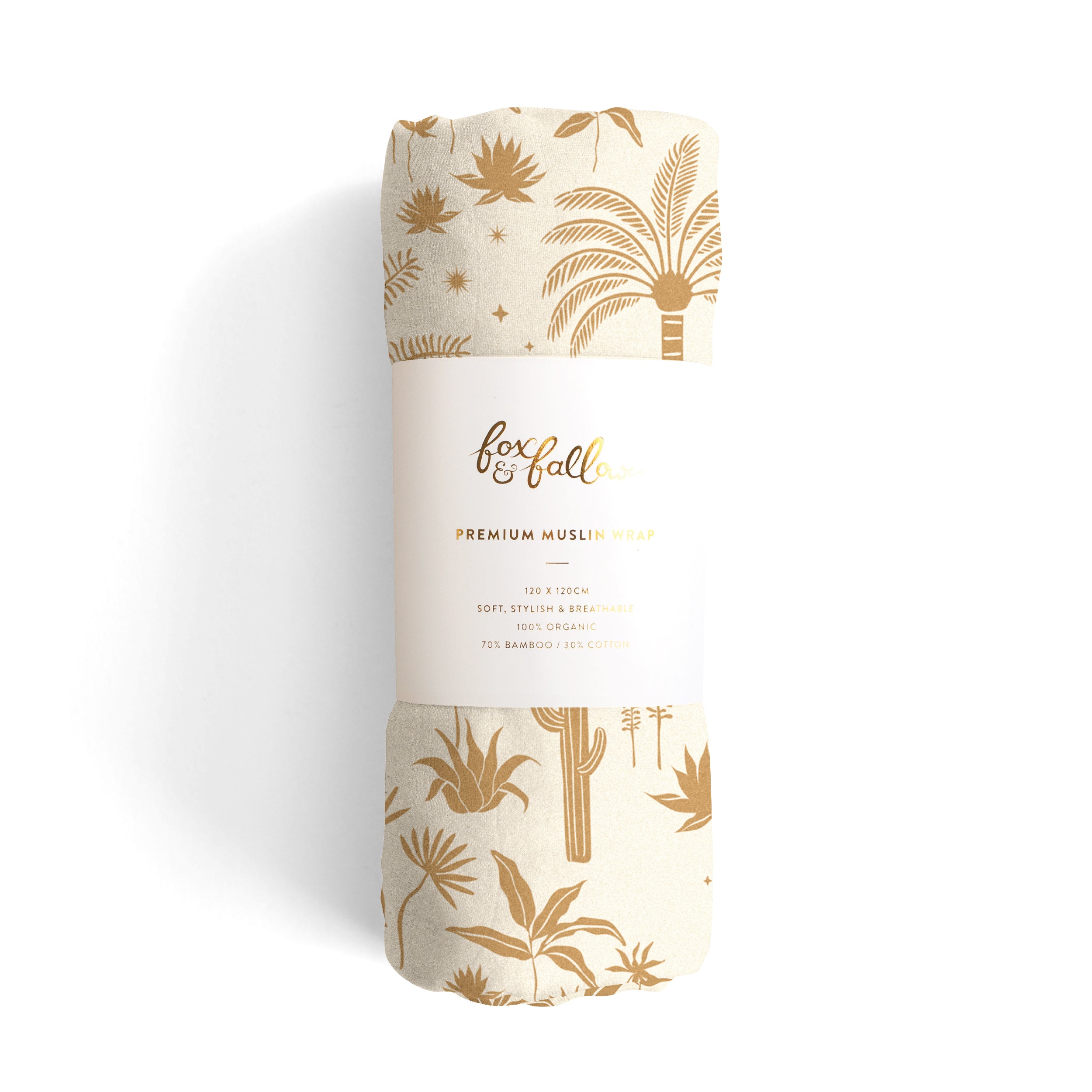 Desert Palms Organic Muslin Swaddle