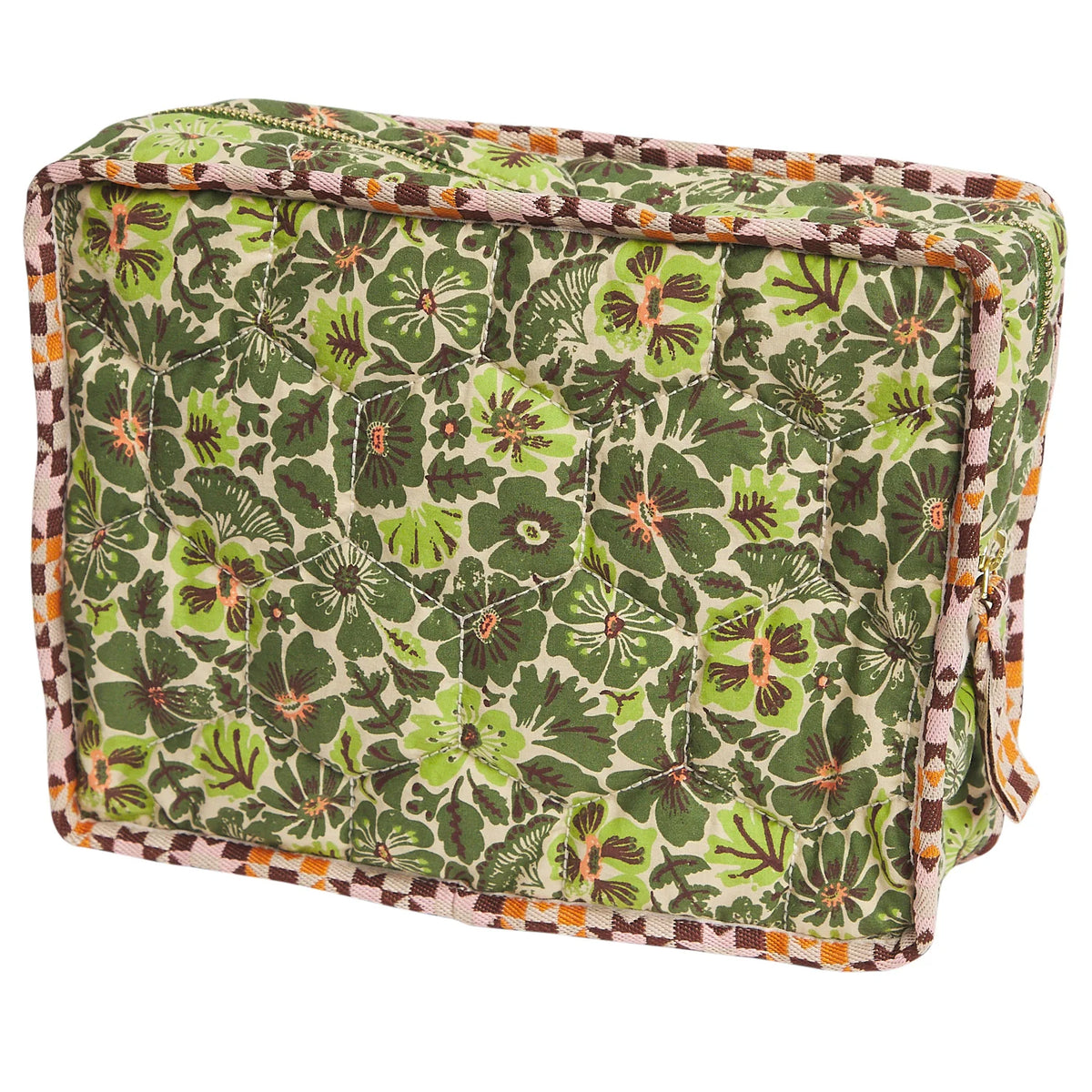 Magnolia Vanity Bag - Cactus Green by Sage & Clare
