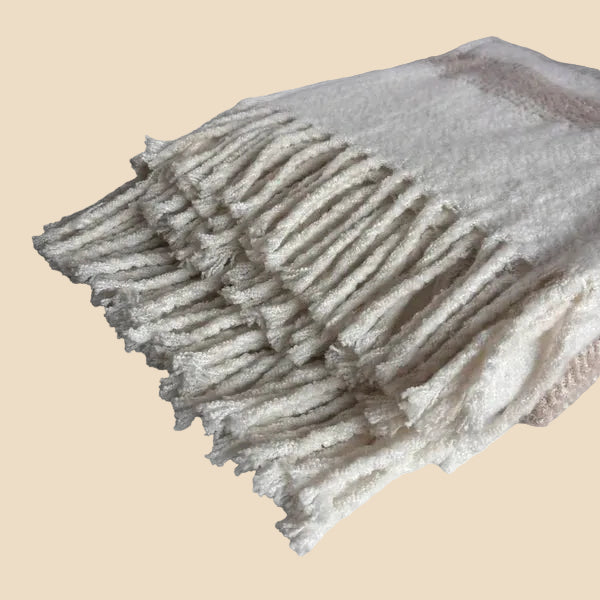 Marai Brushed Woven Throw – Oatmeal