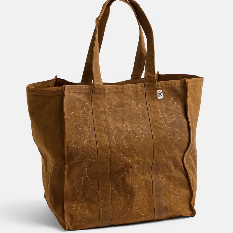 Market Canvas Tote Bag | Spicy Cowboy - Pony Rider