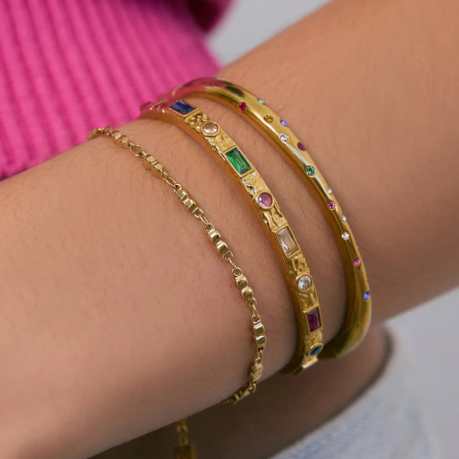 Melrose Gold Cuff Bracelet by Arms of Eve