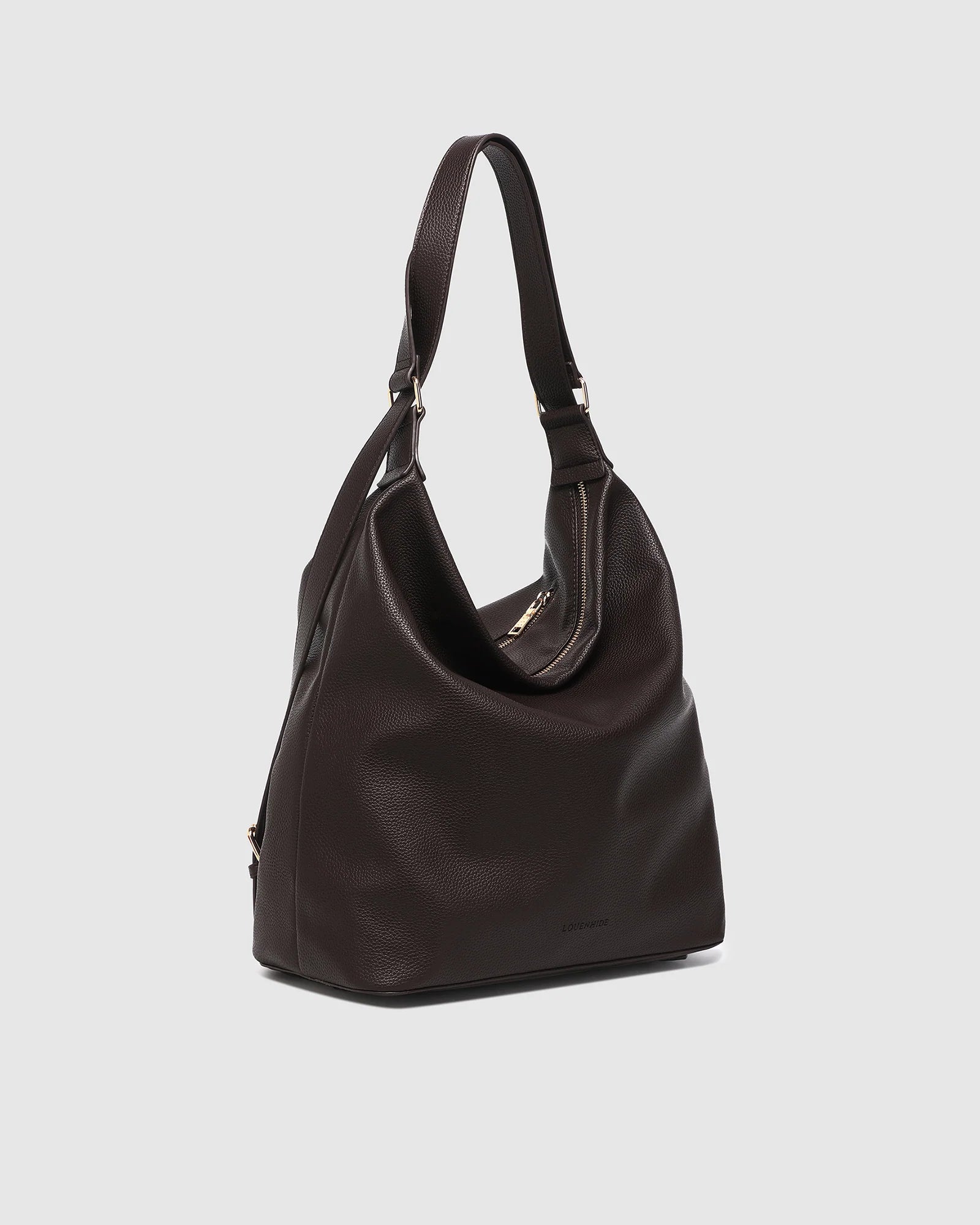 Miley Convertible Backpack (Chocolate) by Louenhide
