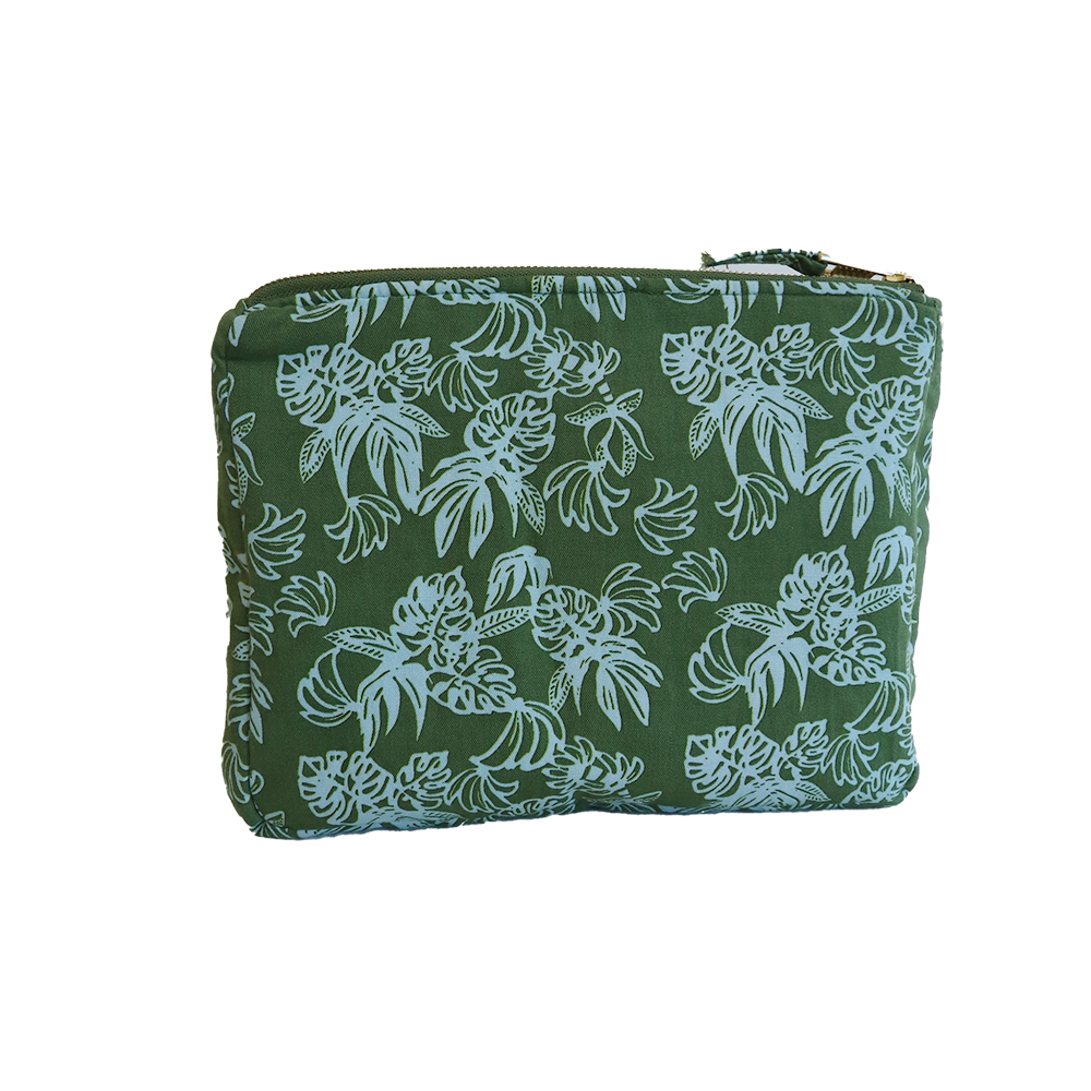 Loco Living Fabric Cosmetic Bag - Monstera