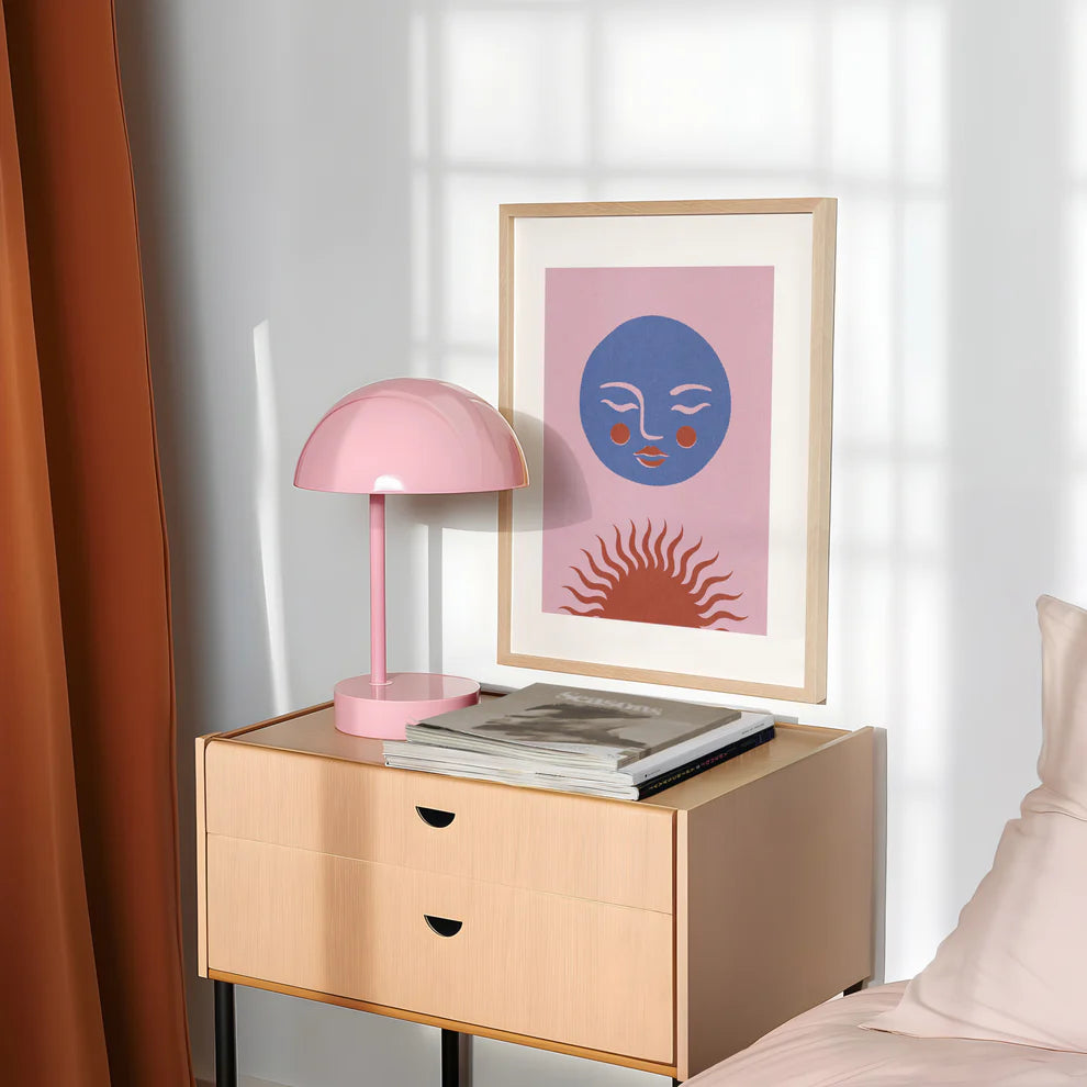 Moon Face Musk Pink - Print by Harley & J