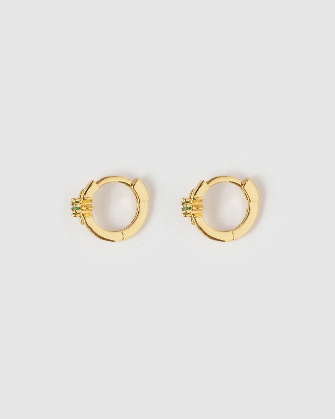 Nova Emerald Gold Huggies by Arms of Eve