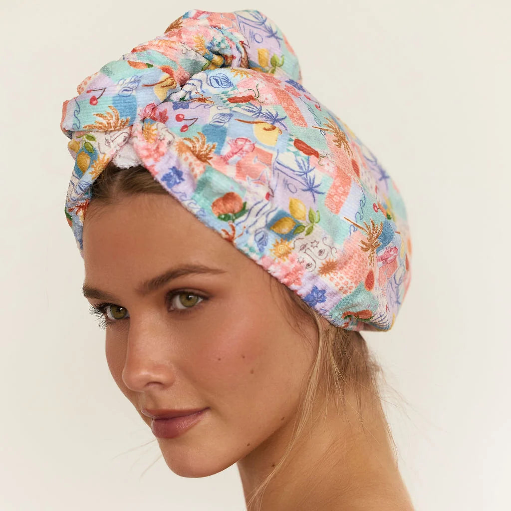 Pacific Paradise Riva Hair Towel Wrap by Louvelle