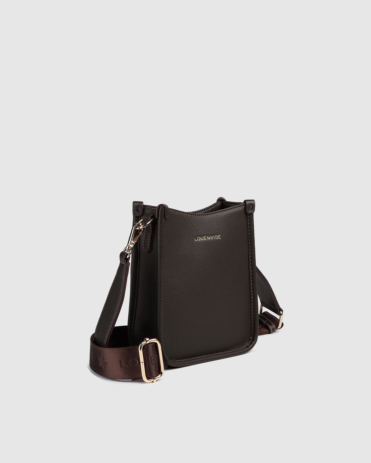 Parker Phone Crossbody Bag (Chocolate) by Louenhide