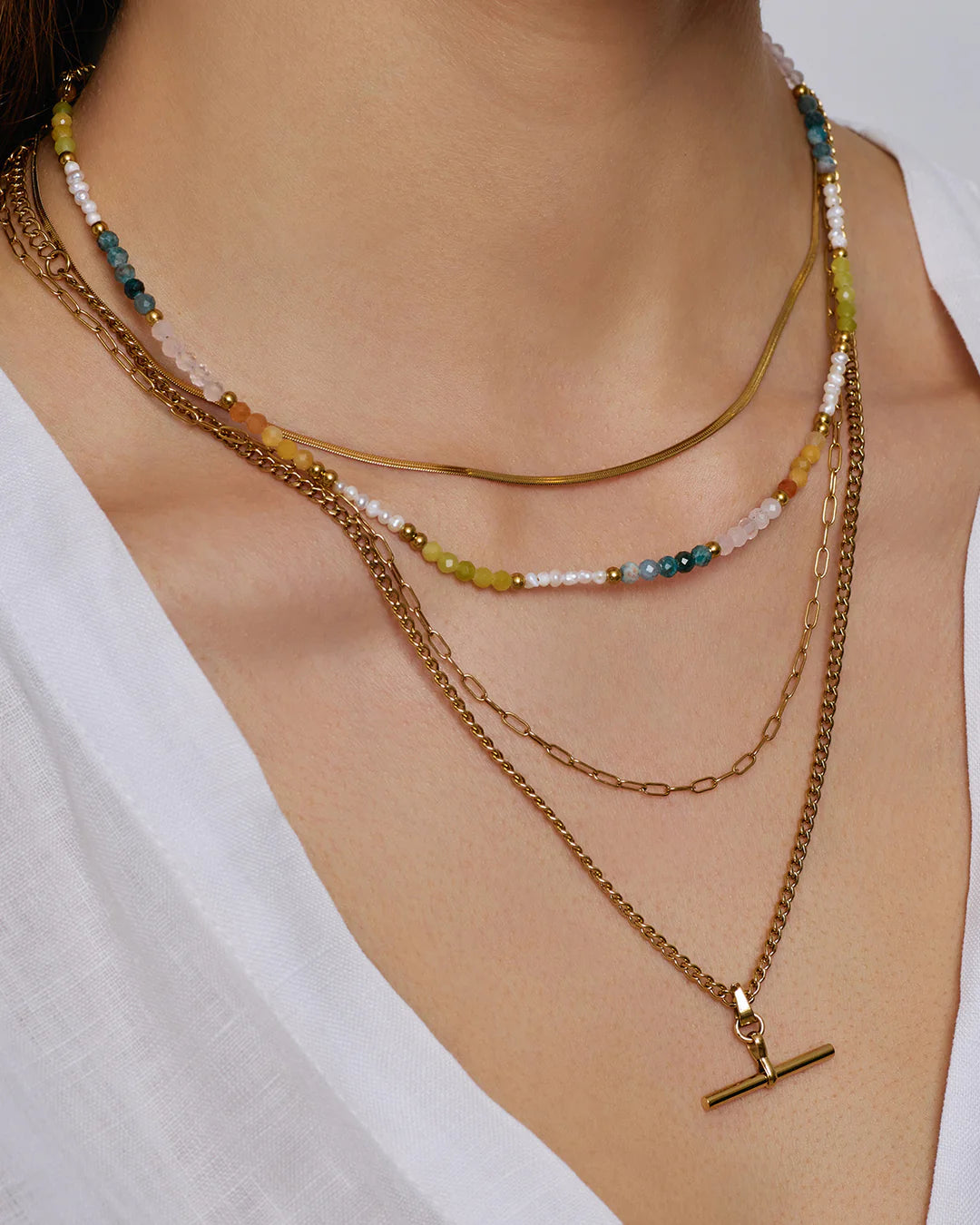 Piper Gemstone Necklace by Arms of Eve
