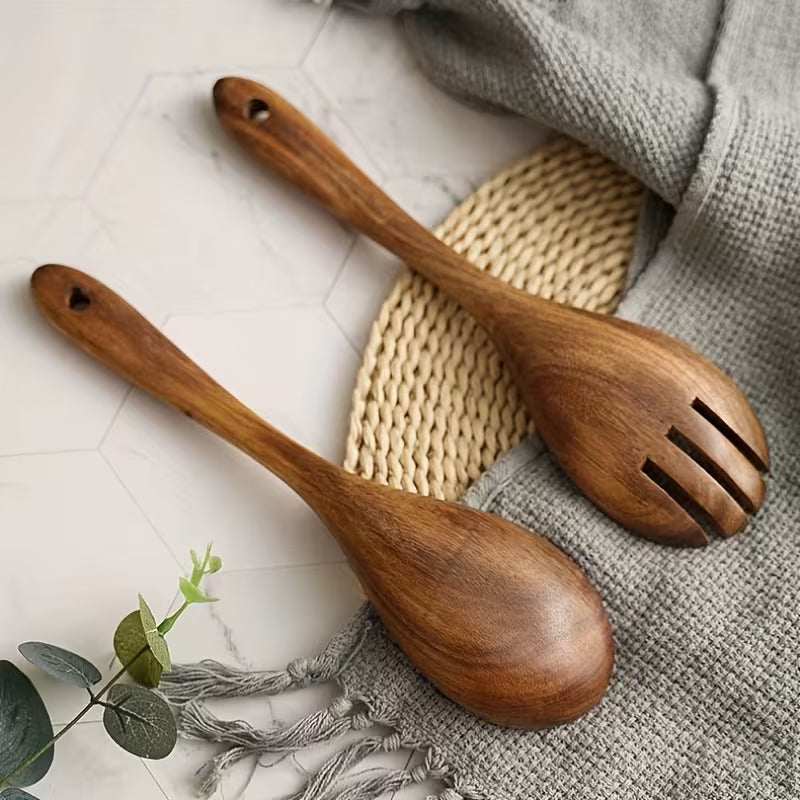 Teak Salad Servers – Set of 2