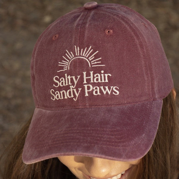 Salty Hair Sandy Paws Baseball Cap by Thrivvy