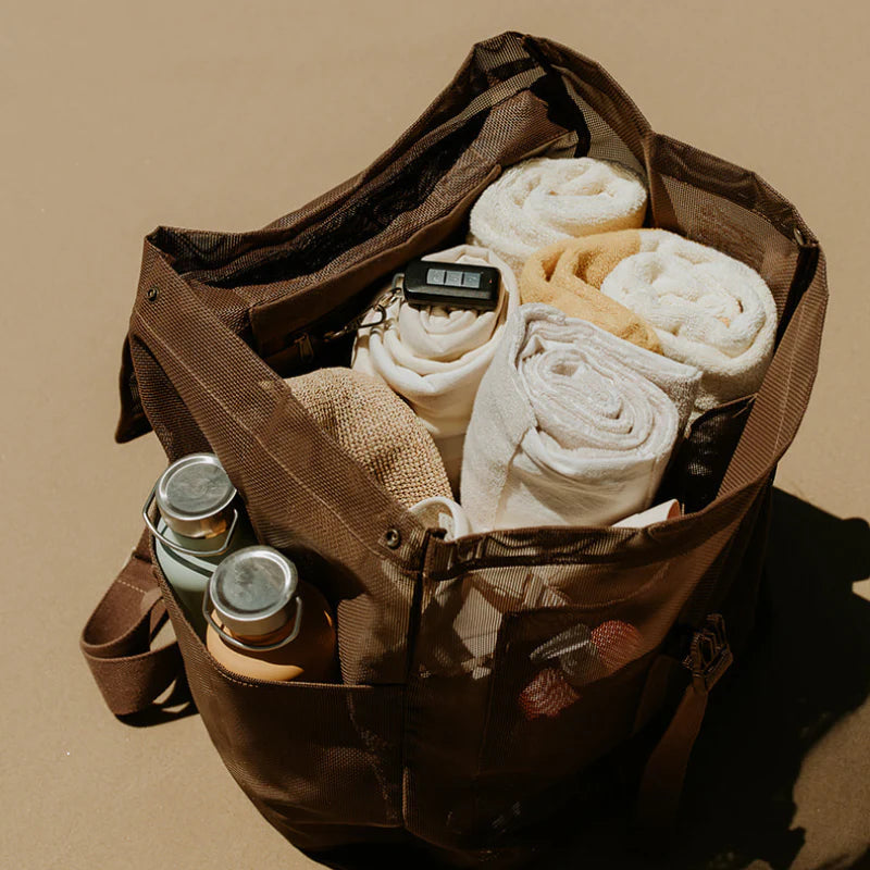 Beach Hauler Mesh Backpack - Espresso