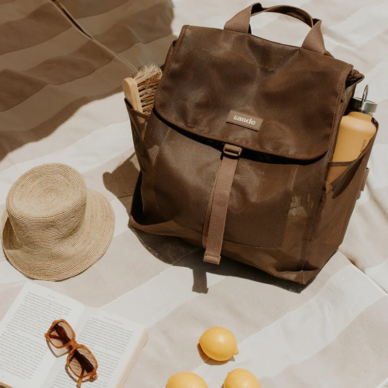 Beach Hauler Mesh Backpack - Espresso