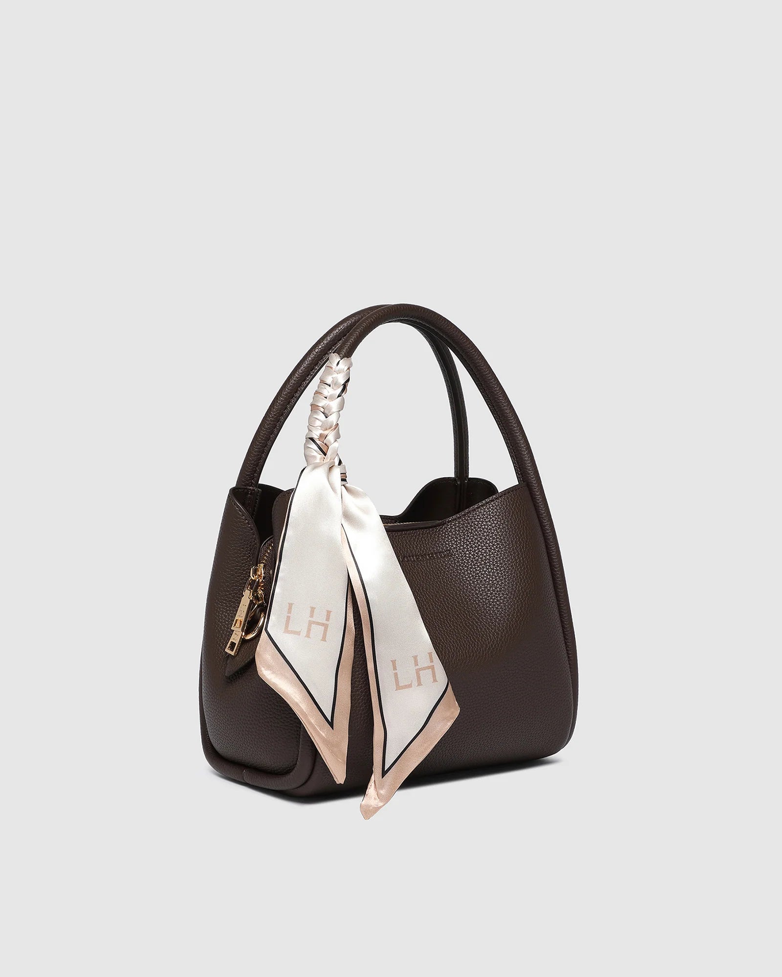 Steffie Mini Tote (Chocolate) by Louenhide