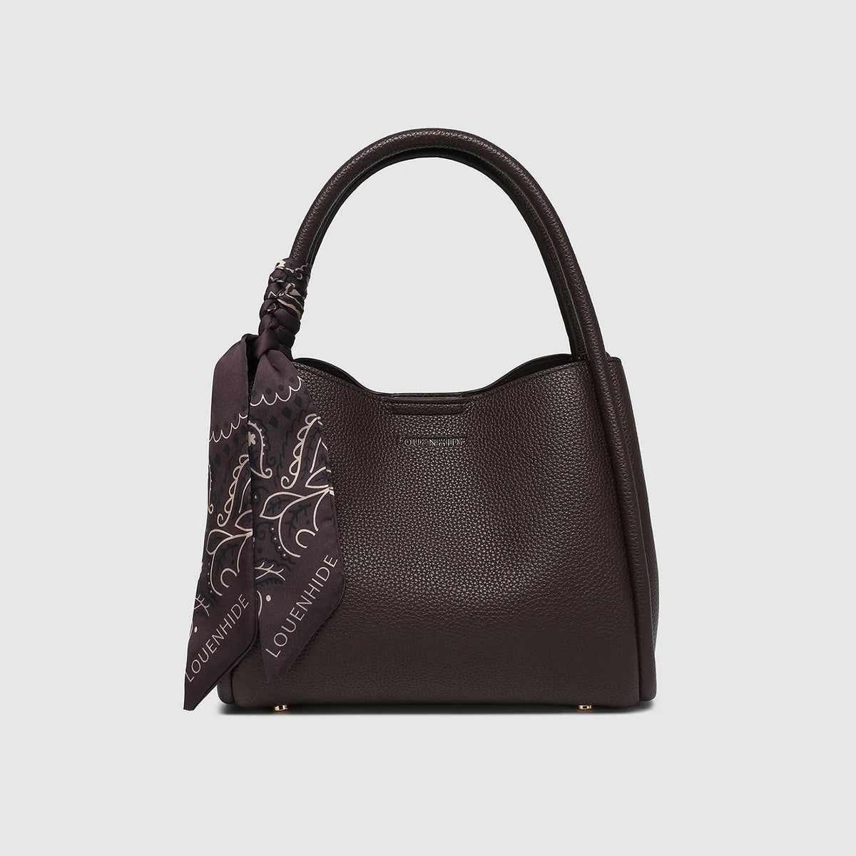Steffie Mini Tote (Chocolate) by Louenhide