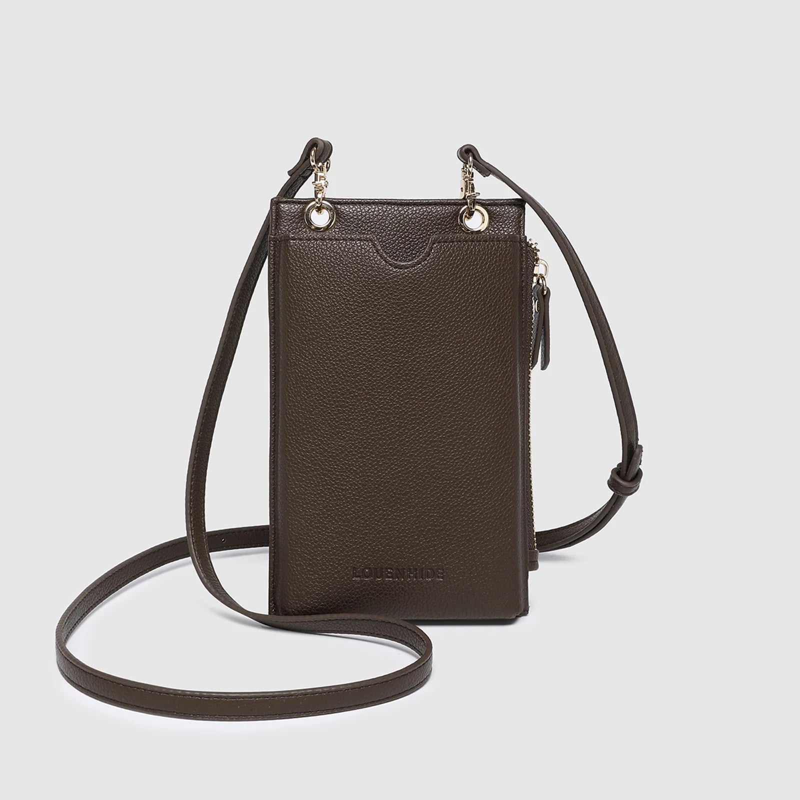 Suki Phone Bag (Chocolate) by Louenhide