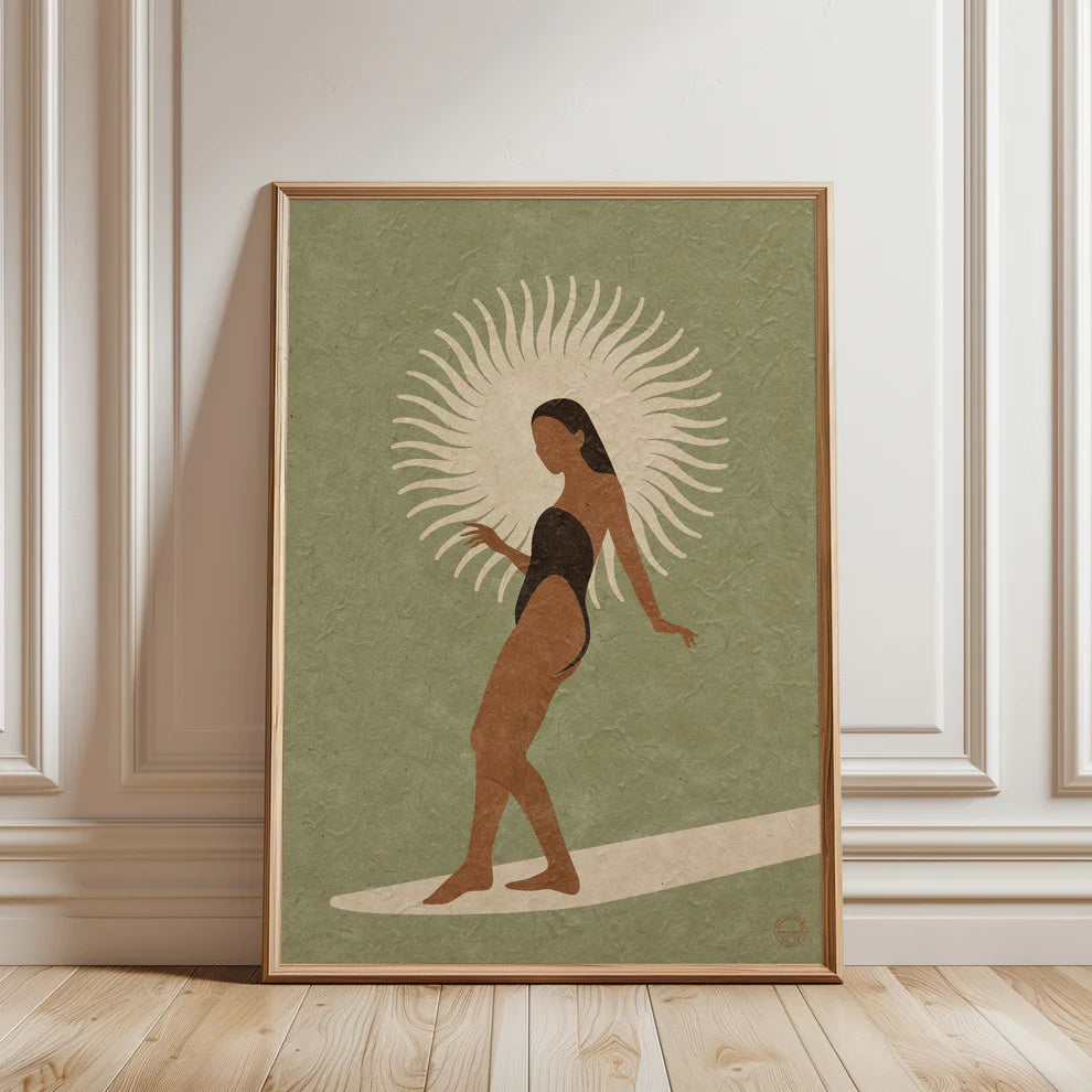 Sun Glider Sage - Vintage Print by Harley & J