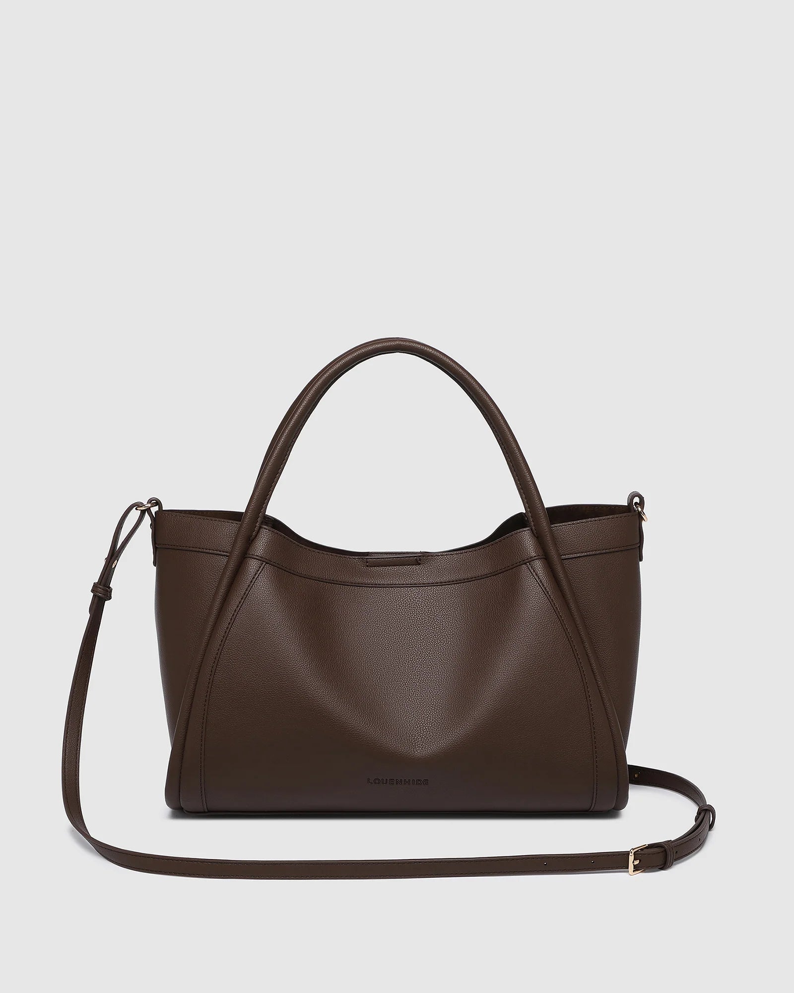 Mini Sutton Shoulder Bag (Chocolate) by Louenhide