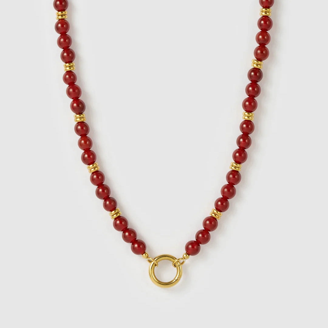 Tallulah Necklace (Red Agate) Arms of Eve