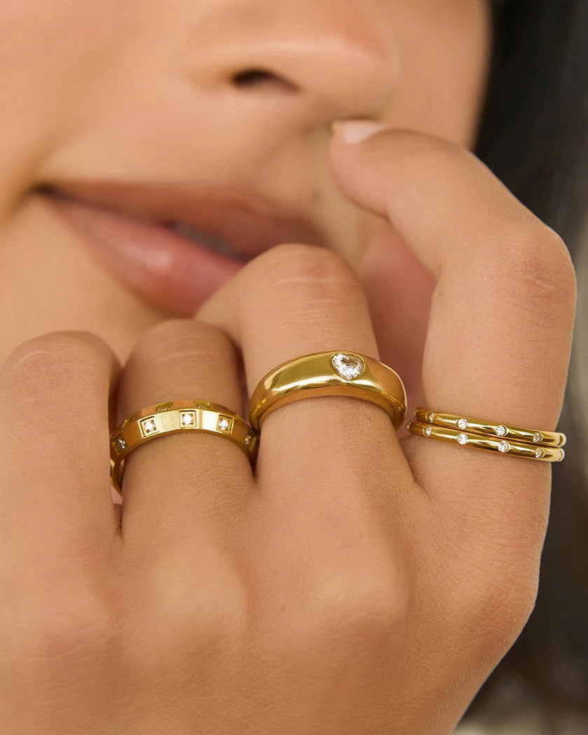 Viola Gold Ring by Arms of Eve