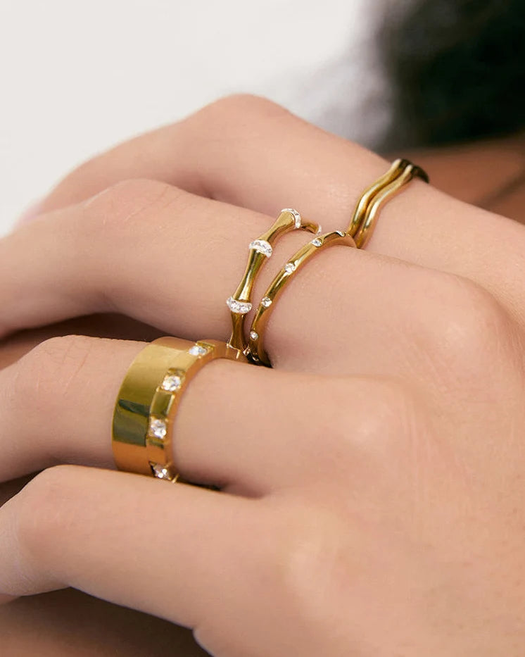 Viola Gold Ring by Arms of Eve