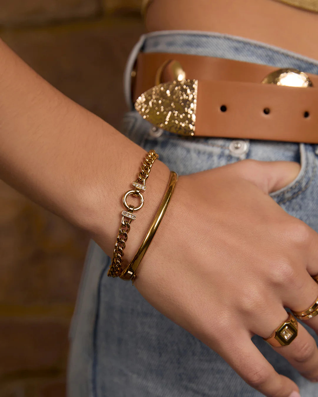 Wylder Gold Bracelet by Arms of Eve