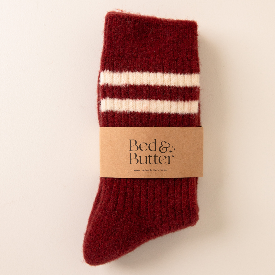 The Comfiest Socks by Bed & Butter - Cherry Cola